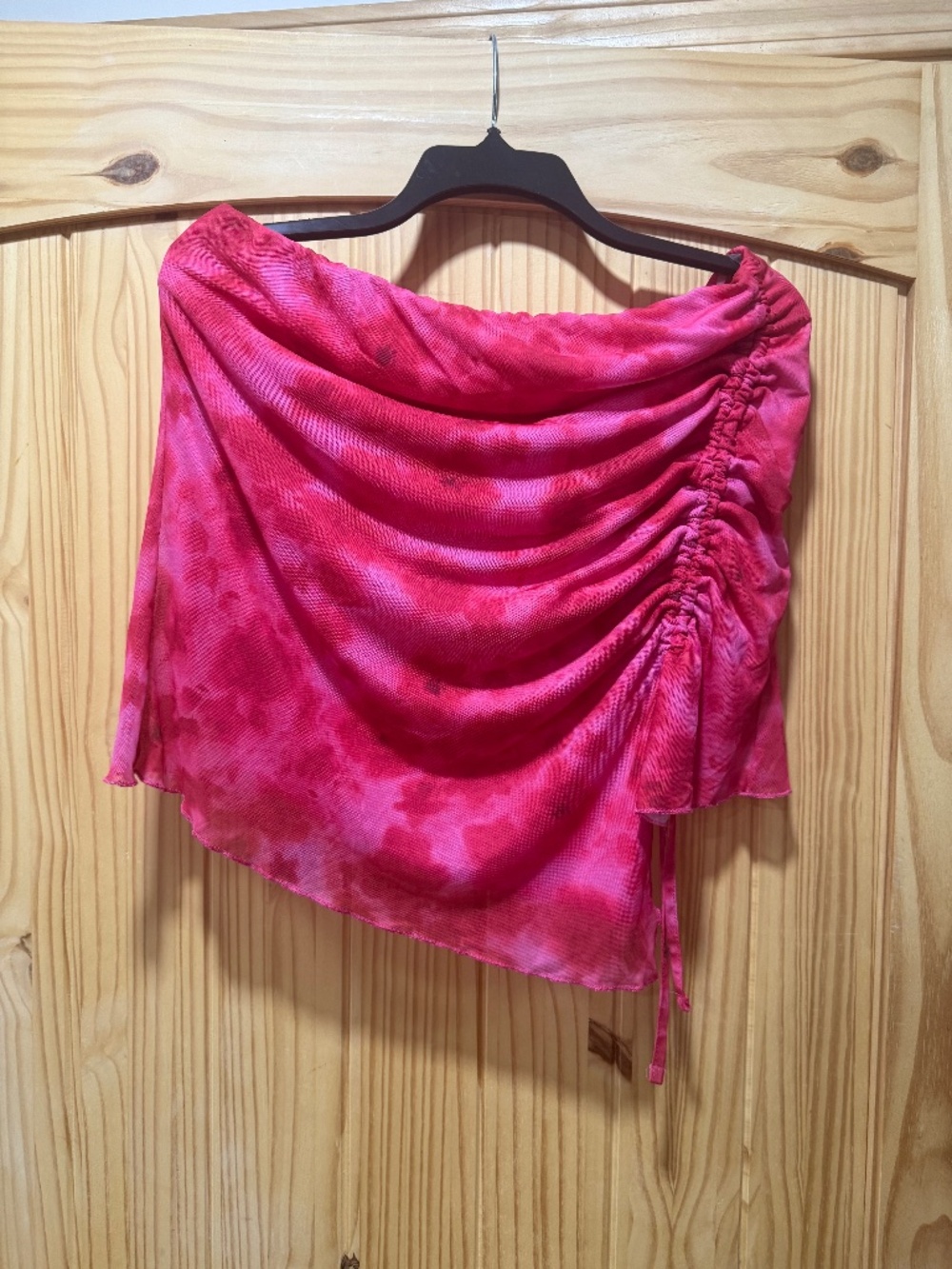 Madden Girl Rose sleeveless ruched mesh top NWOT